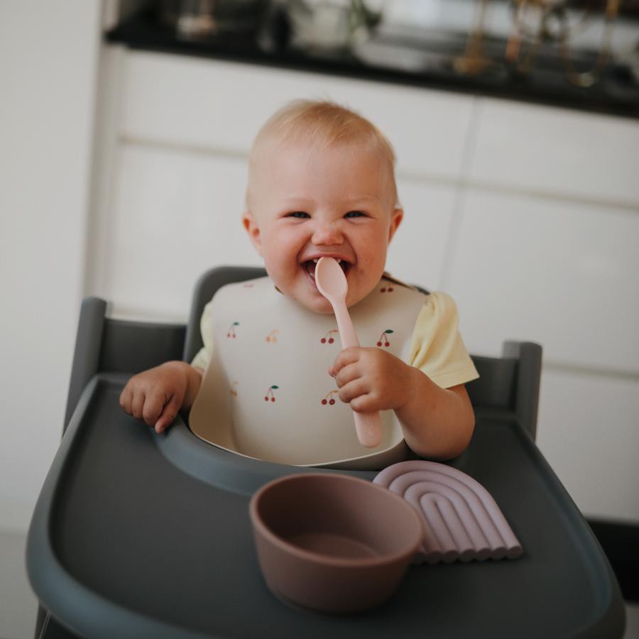 Mushie Silicone Feeding Spoons 2-Pack | Sendok Makan Anak dan Bayi Silikon