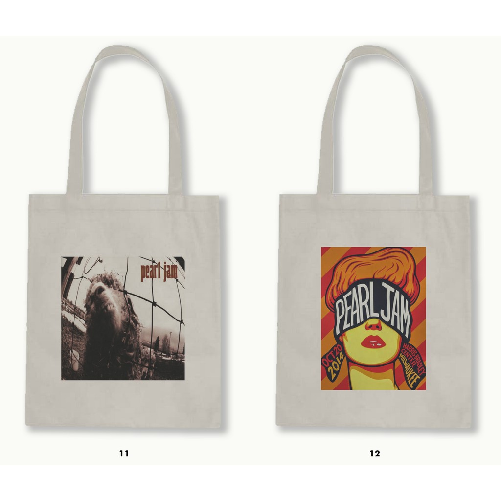 TOTE BAG BLACU - PEARL JAM/GRUNGE .01