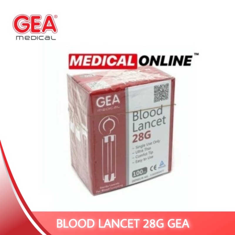 BLOOD LANCET GEA ISI 100 PER BOX LANCING ORIGINAL MEDICAL ONLINE