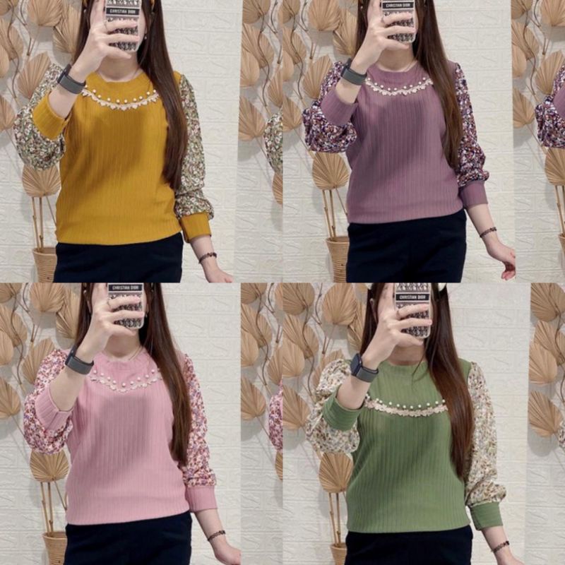 Atasan rajut import-rajut 1