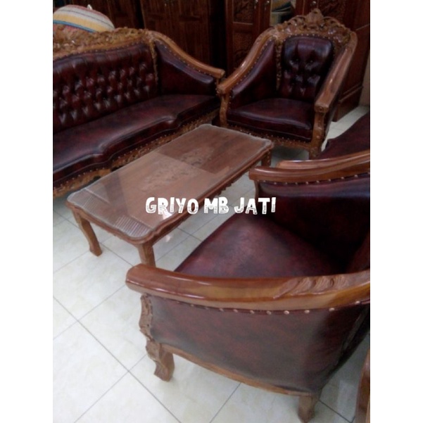 kursi tamu sofa romawi monaco ganesa kayu jati