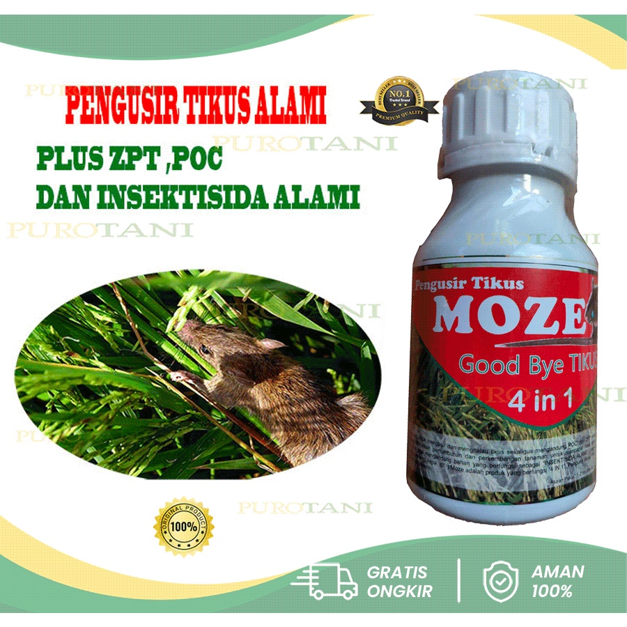 Moze Pengusir Tikus Sawah Plus POC ZPT Insektisida Alami