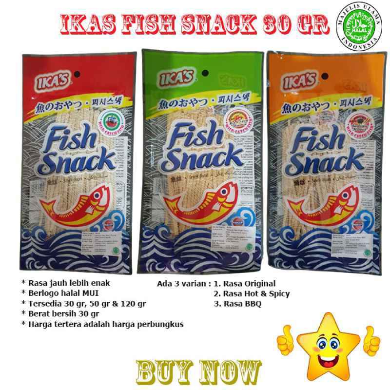 

IKAS FISH SNACK ORIGINAL/BBQ/SPICY 30G