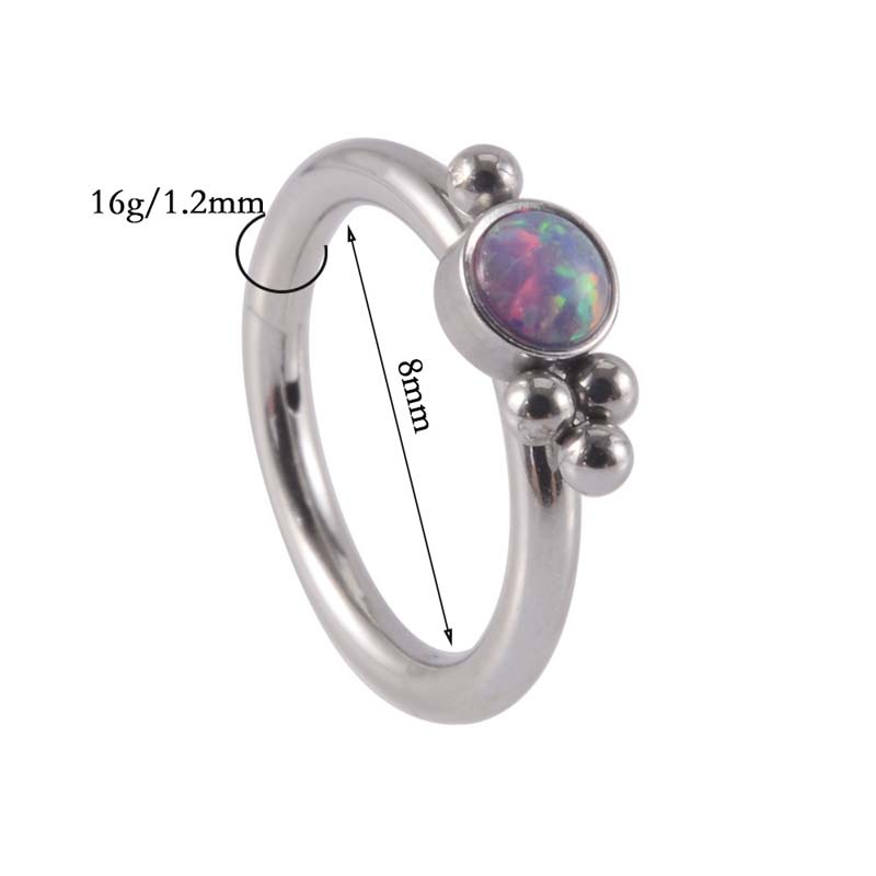 1piece Stainless Steel Septum Clicker Hoop Ring Nose Ear Tragus Cartilage Daith Helix Earring Body Piercing Jewelry