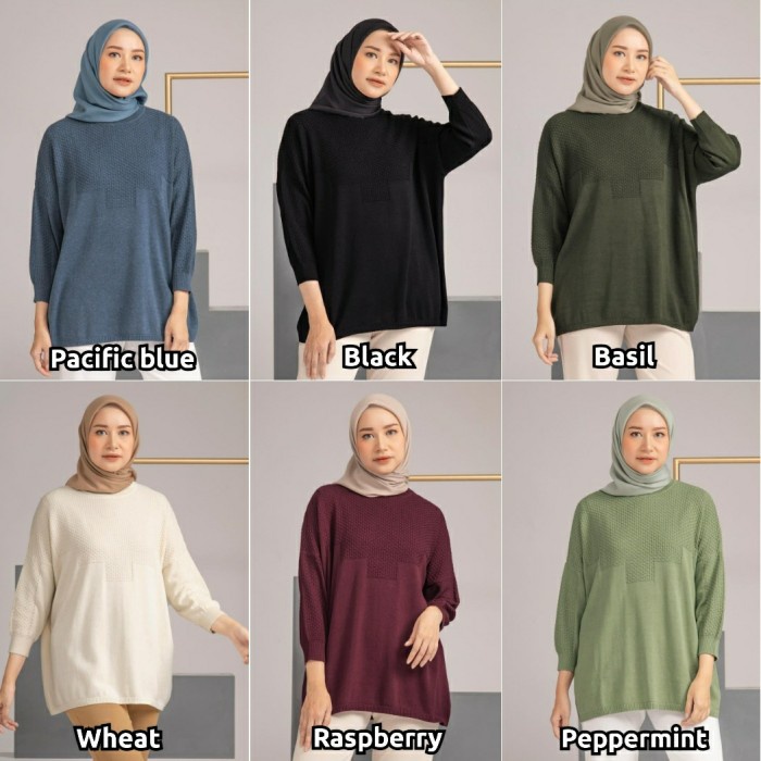 Bamboo Knit By Heaven Lights - Black Sm Murah