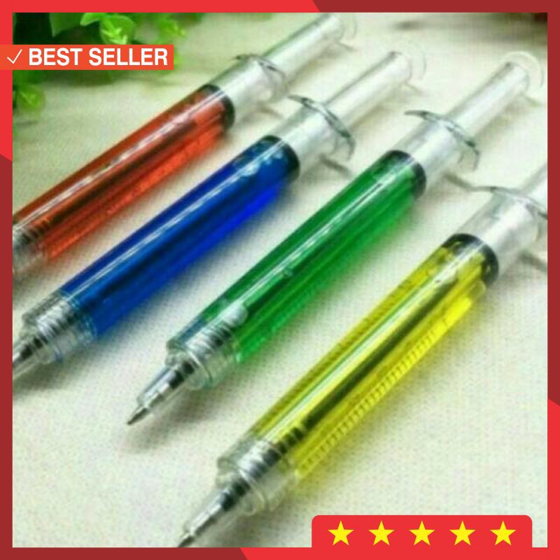 

Souvenir Murah SOUVENIR PERNIKAHAN Pena suntik cair warna warni