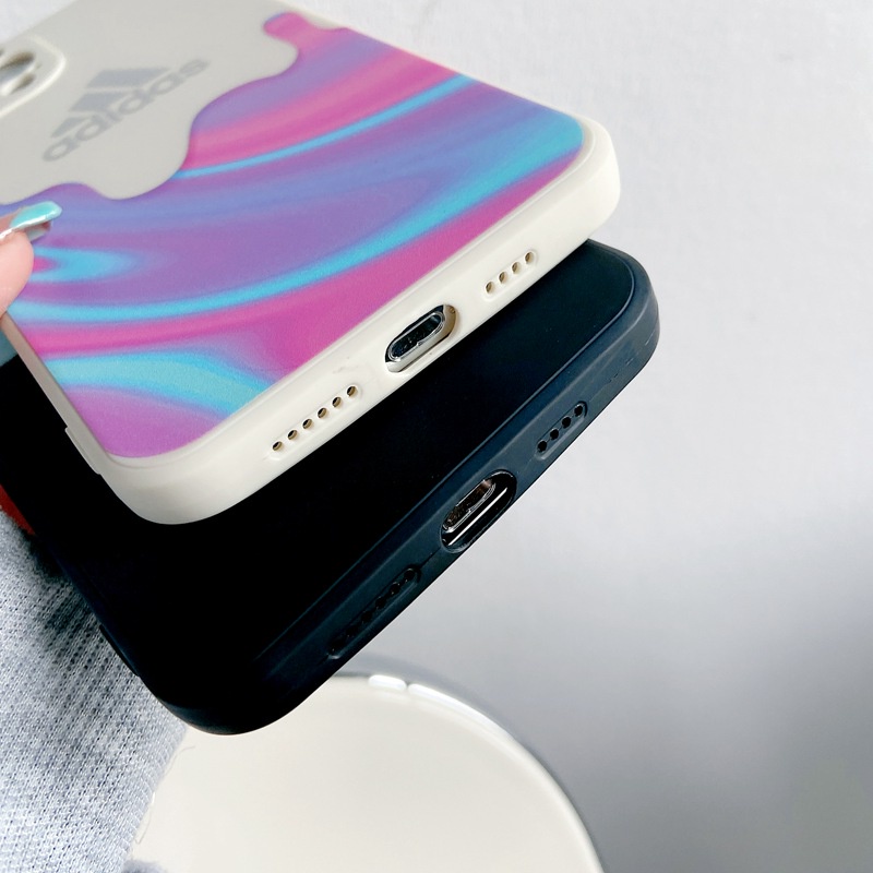 Liquid Colorful Adidas Soft Case iP iPhone 6 6S 7 8 + Plus X XS XR 11 12 13 Pro Max Casing Xiaomi Redmi 8 9 10 9A 9C 9T Note 7 11 Pro