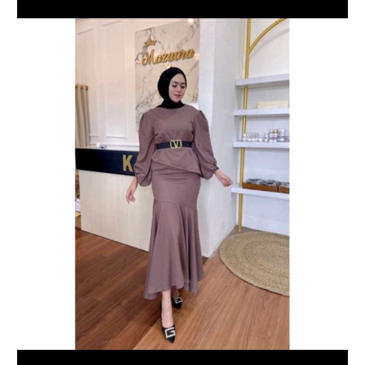 SETELAN ROK+FREE BELT