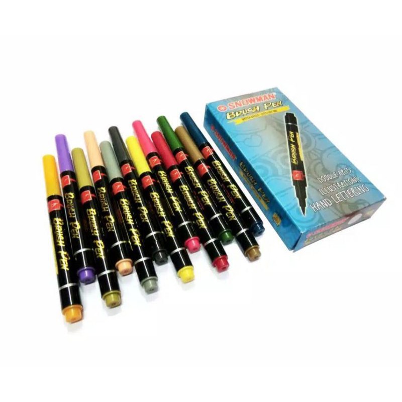 

Brushpen Snowman dengan varian warna