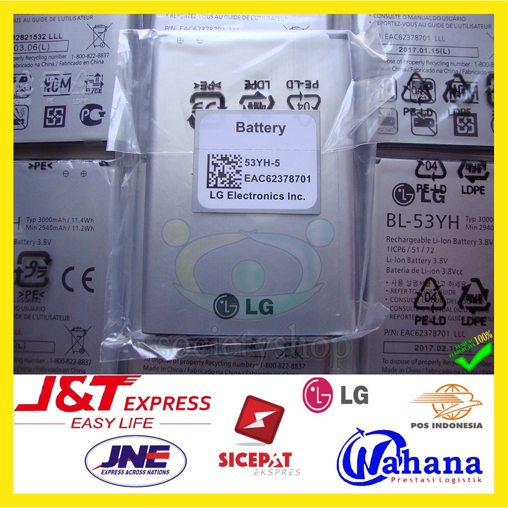 Baterai LG G3 &amp; Batre LG G3 Battery BL-53YH 3000mAh Batre hp Batray Bateray Batu BL 53YH