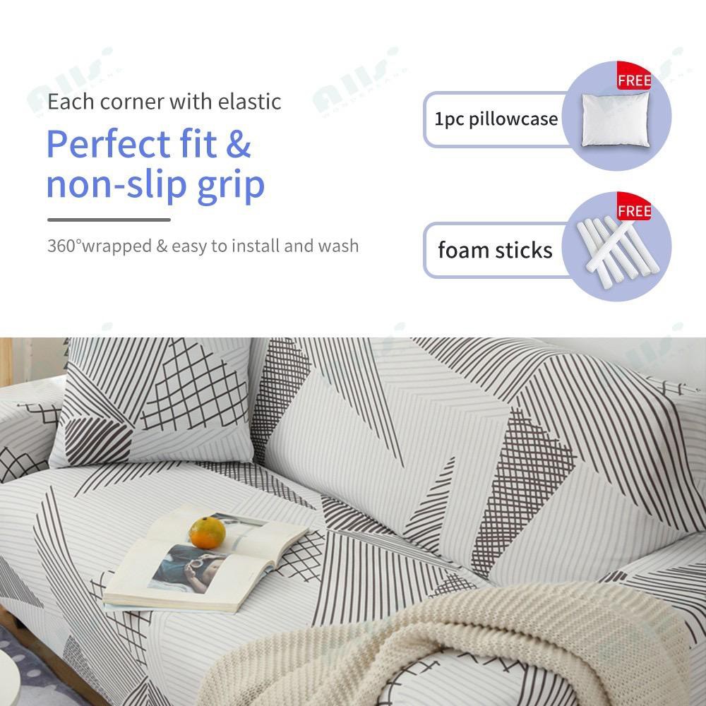 Cover Sofa Sarung Sofa 1/2/3/4 Seater Sofa Cover Elastic Sarung bantal sofa Cushion Protector Covers