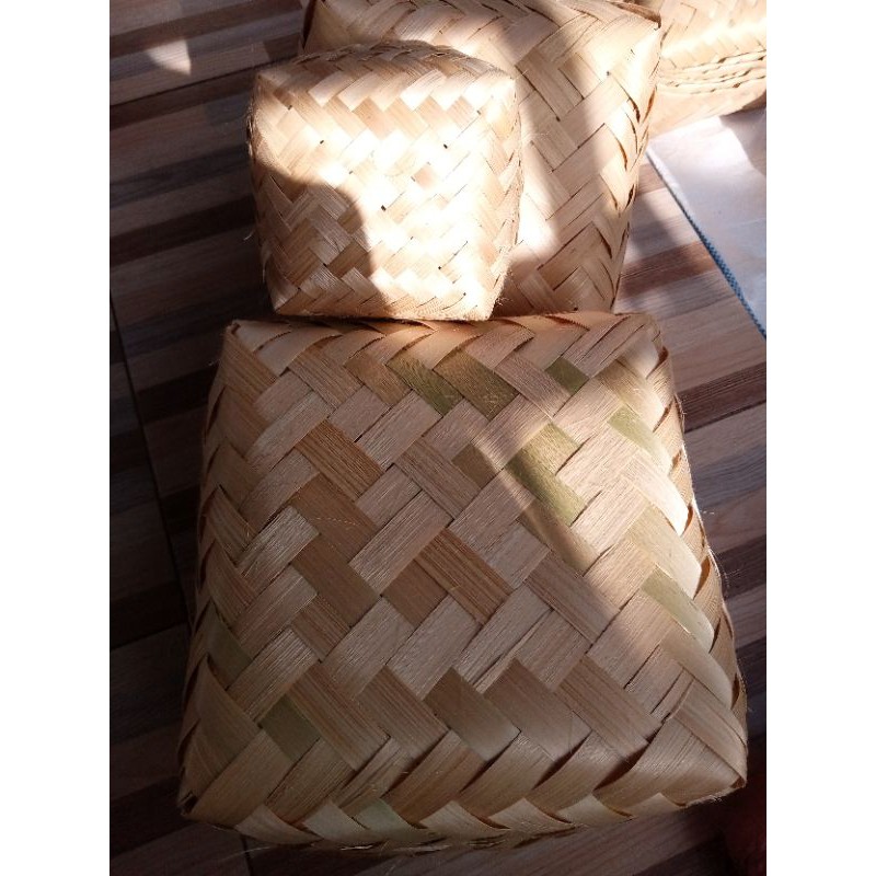 

[ Halodul ] BESEK BAMBU 20×20 /KOTAK NASI /HAMPERS/ SOUVERNIR | besek bambu hampers kotak hantaran lebaran