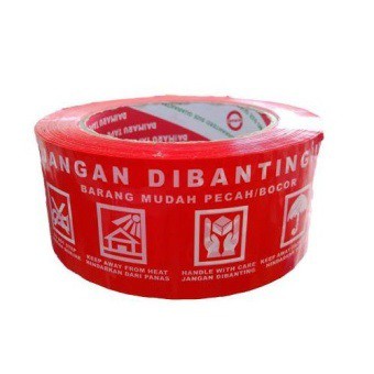 

Lakban Tulisan Jangan Dibanting / Fragile Merah Tebal ( 48 mm x 90 yard )