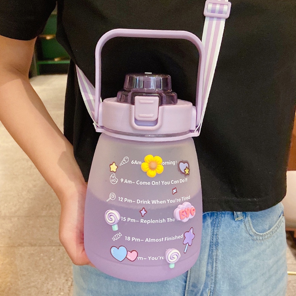 Botol Air minum Kapasitas Besar 1.4 liter Dengan Stiker Untuk Anak-Anak