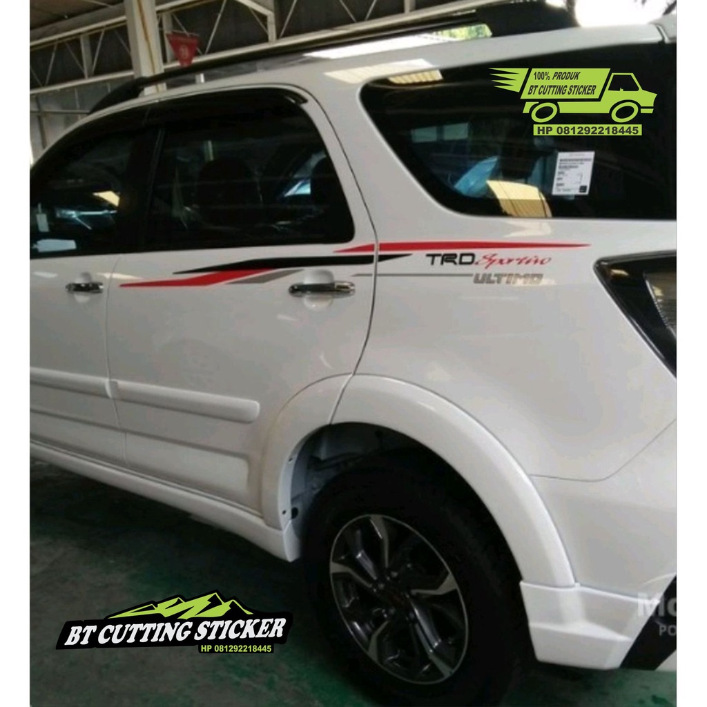 Jual sticker mobil toyota rush trd sportivo stiker mobil daihatsu
