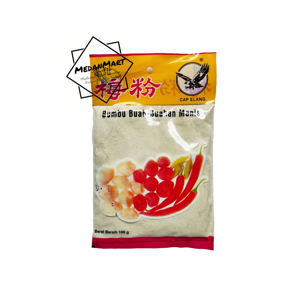 

Bumbu Buah Buahan Manis cap Elang 100 gram / Bumbu Buah Semboi Semboy Kiamboy Manis Cap Elang