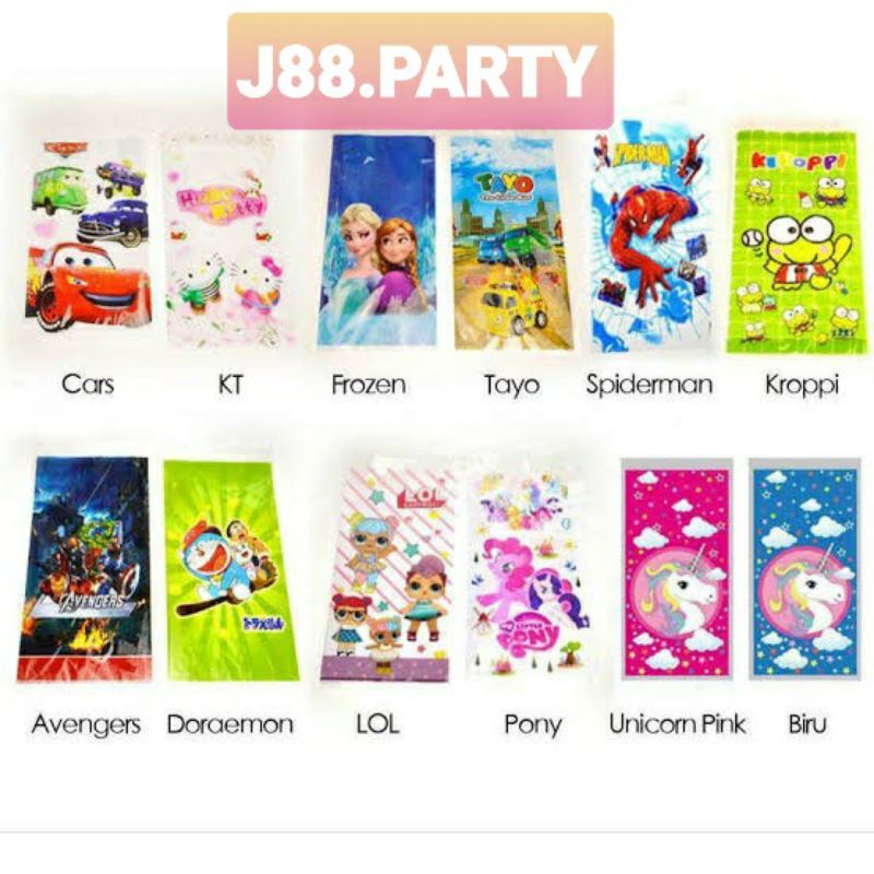 

OPP ULTAH / PARTY BAG ULTAH / PLASTIK SNACK / PARTY BAG / OPP SNACK