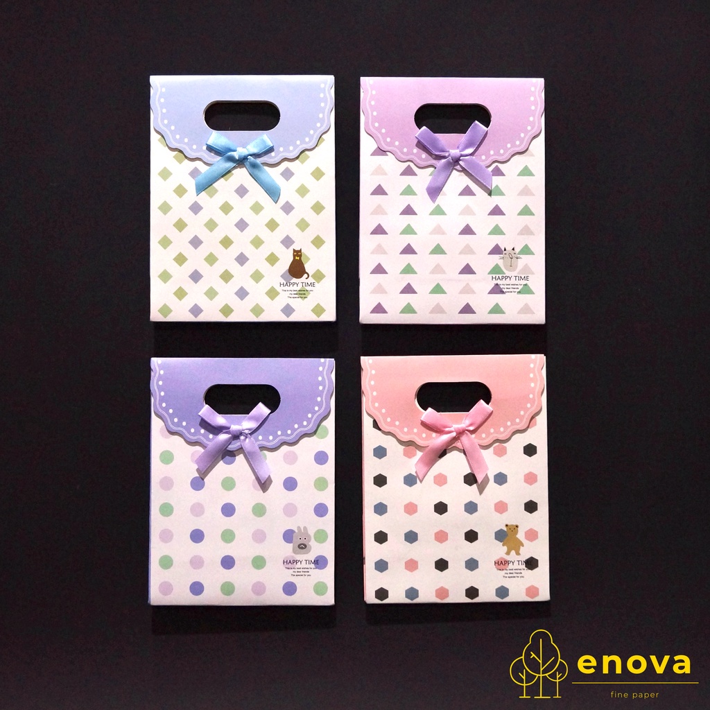 

Paper Shopping Bag / Gift Bag Happy Time Vertical 17x12cm