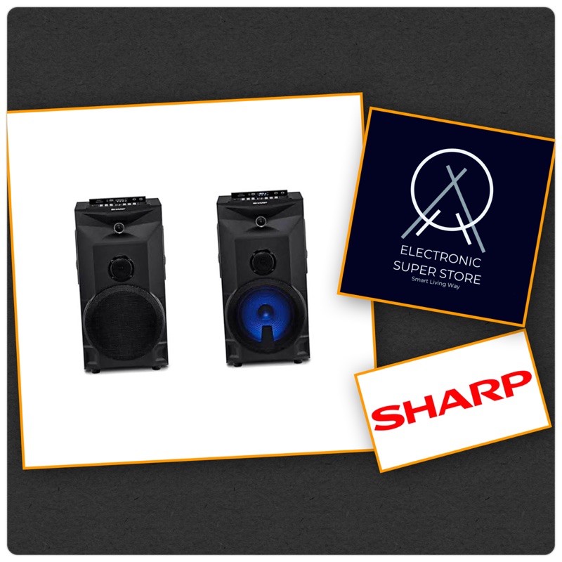 SPEAKER AKTIF 10INCH SHARP CBOX-PRO10UBB BLUETOOTH LOW WATT
