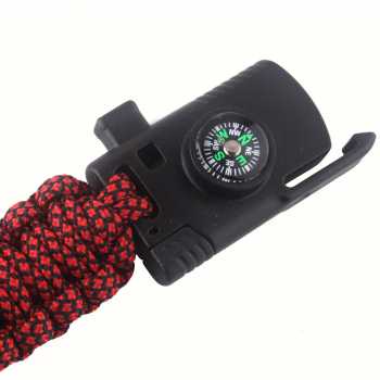 Gelang kompas Peluit Multifungsi Survival EDC Parachute Bracelet - B002-6