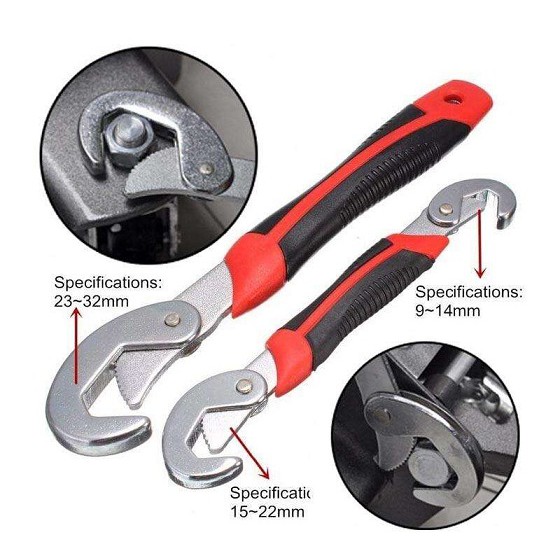 snap n grip kunci pas inggris serbaguna universal wrench baut mur keran air pipa pengganti tang Medan meriah meriahshoppe