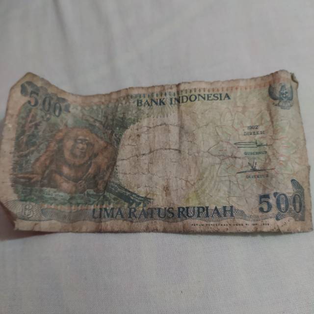 Uang kertas 500 rupiah (1992)