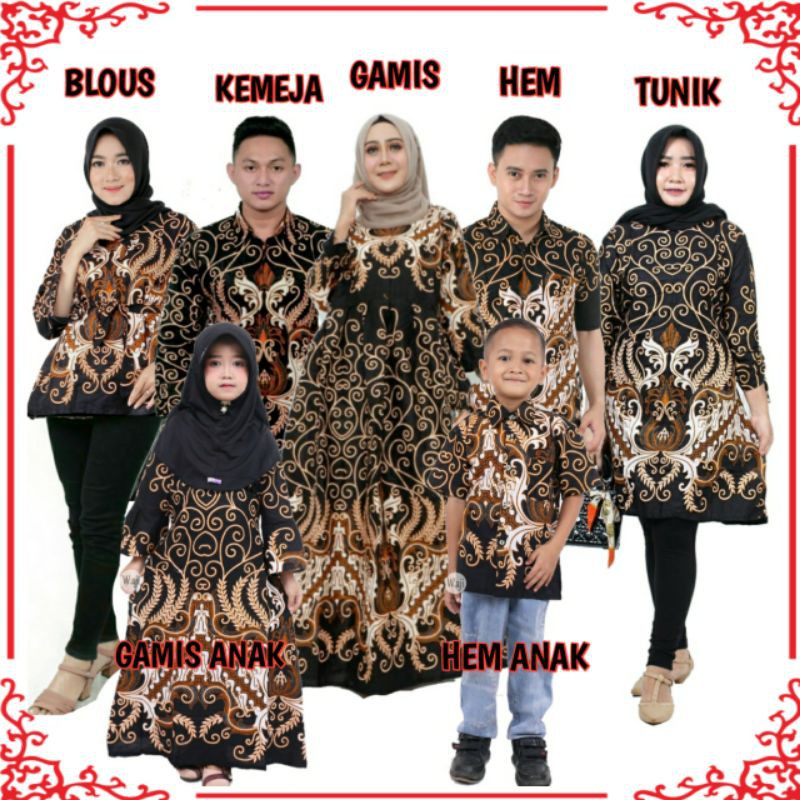 COD-baju couple keluarga terbaru/couple batik keluarga terkini dan terlaris 2021