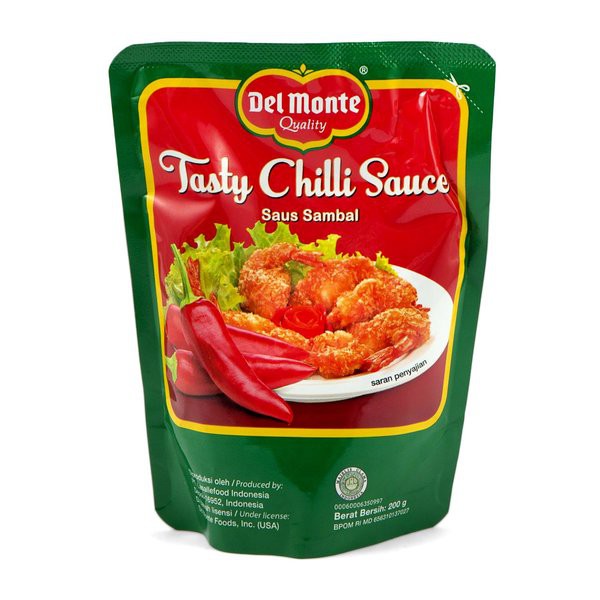

DEL MONTE Tasty Chilli Sauce 200gr - Saus Sambal Lezat Pouch Plastik
