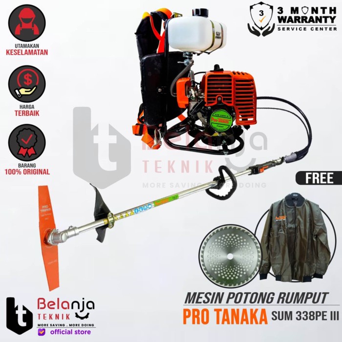 Pro Tanaka Mesin Potong Rumput Pro Sum 338 PE III Brush Cutter SUM338