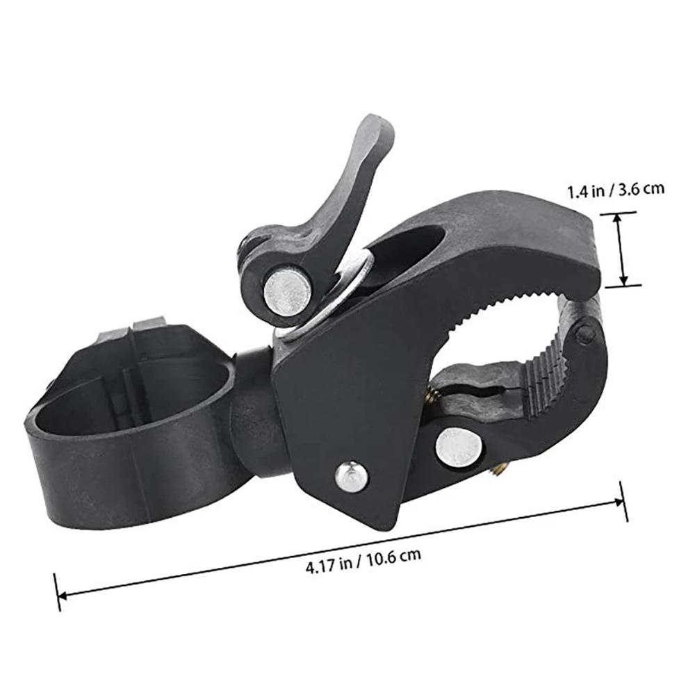 Agustinina Senter Sepeda Penjepit Tahan Lama Headlight Sepeda Jalan Senter LED 90derajat Rotating Bike Light Bracket