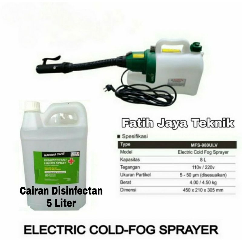 Mesin Fogging Disinfektan Ulv Cold Fogger Sprayer