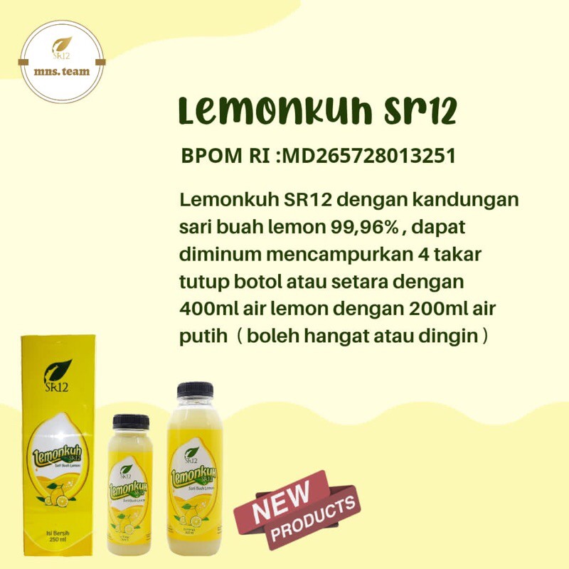 

LEMONKUH BY SR12 / DIET ALAMI DENGAN LEMONKUH / NEW PRODUCK