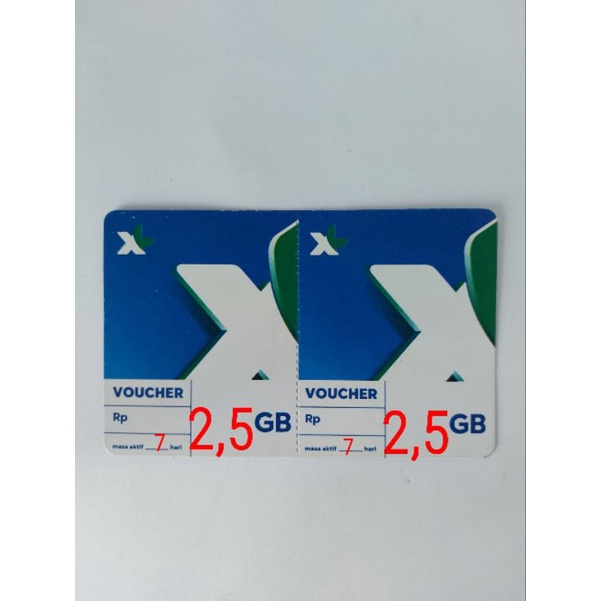 Voucher XL 2,5 Gb 7 Hari