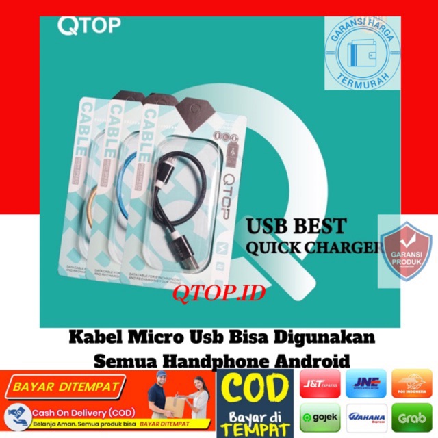 Kabel Power Bank QTOP 30cm Hight Quality