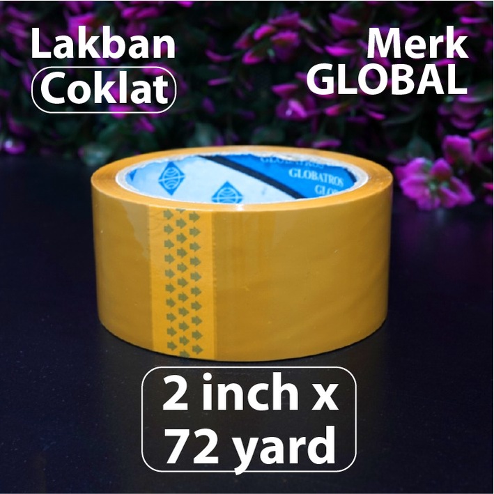 

Lakban Coklat 2 inch x 72 yard - Merk Global - Selotip Isolasi