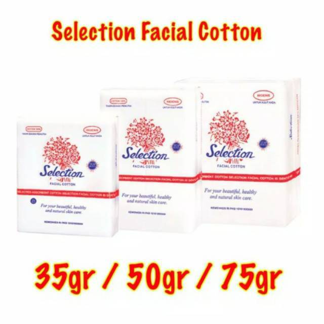 Kapas Selection Facial Cotton / Kapas Kecantikan / Kapas Wajah