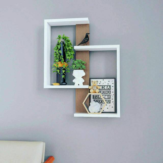 Rak Susun Portable Dari Playwood Berkualitas Untuk Ruang Tamu Cafe Hotel Boneka Buku dan Foto-Foto