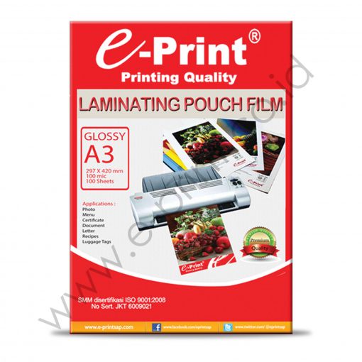 

E-Print Laminating Film Pouch/ Plastik Laminating [A3]