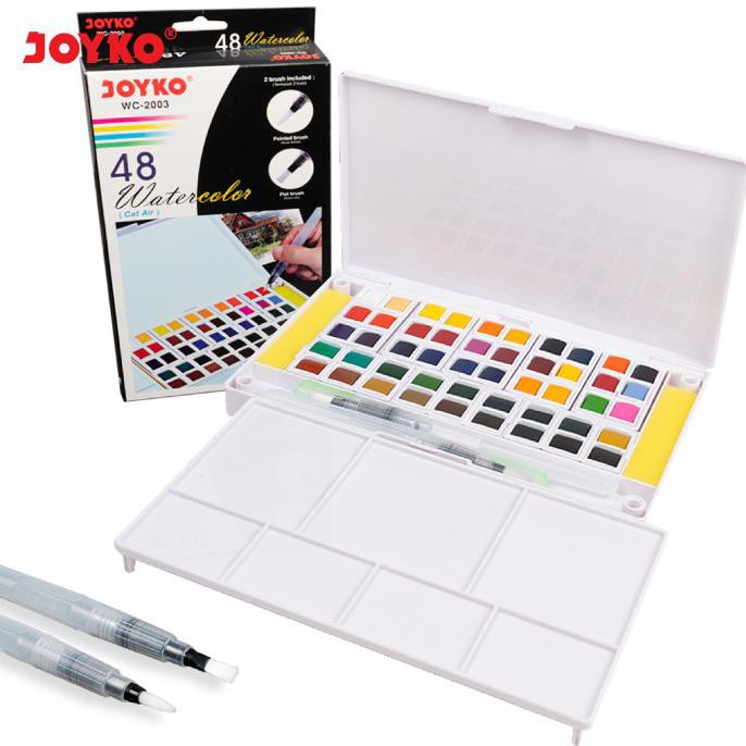 

TERLARIS JOYKO 48 WATERCOLOR / CAT AIR 48 WARNA WC-2003 PERALATAN MELUKIS ART SET MENGGAMBAR