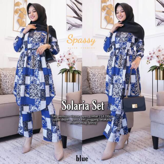 Solaria Set ori Spassy | Setelan rayon | busui friendly