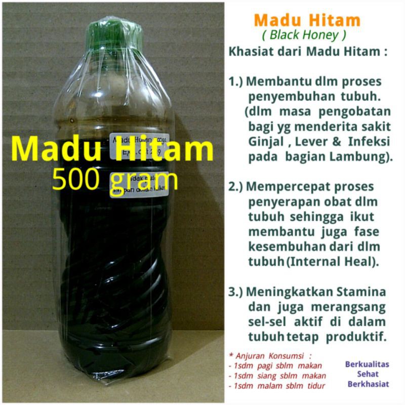

Madu Hitam 500 gram