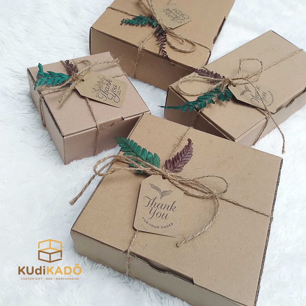 

Paket Box Hampers Tali goni MIN 2PCS / Packaging kado vintage / gift box