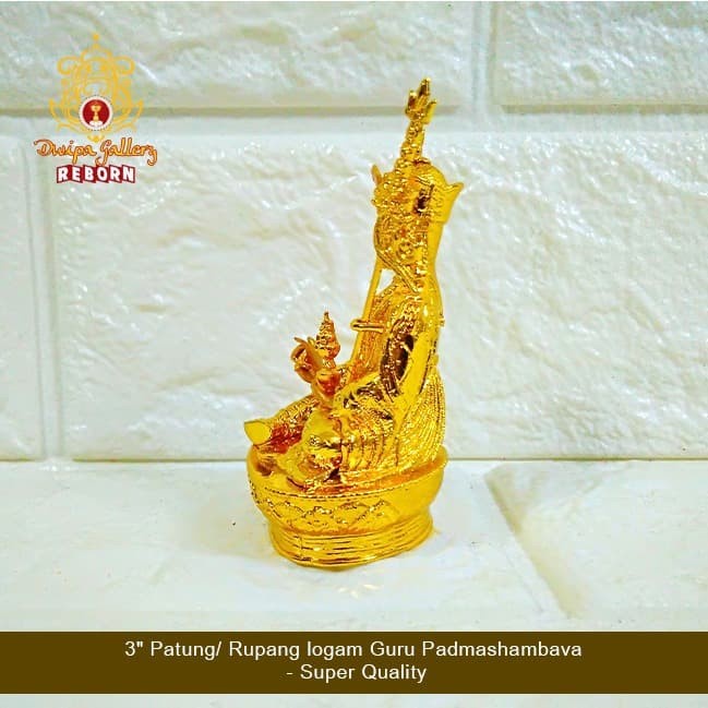 3&quot; Patung/ Rupang Logam Guru Rinpoche/Padmashambava - Super Quality