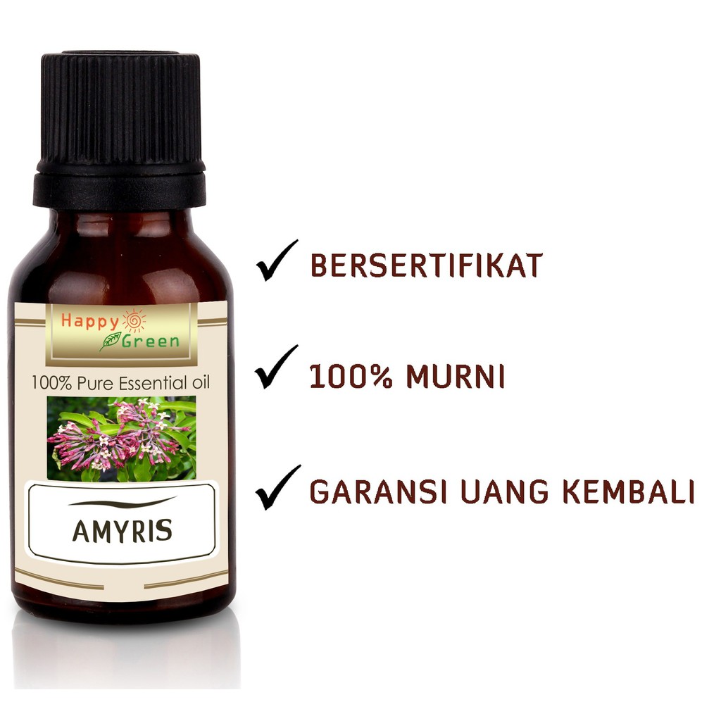 Happy Green Amyris Essential Oil  - Minyak Amyris 100% Pure