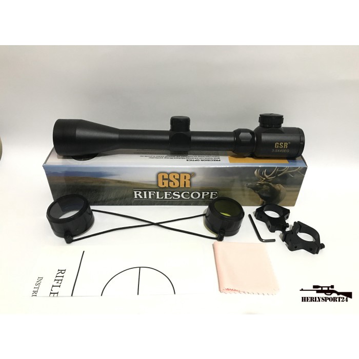 TELESCOPE TELESKOP GSR 3-9X40 EG TELESCOPE GSR 3-9X40 EG MILDOT TERLARIS