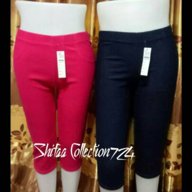 Celana Pendek Wanita Dewasa / Legging Murah / Celana Pendek Wanita / Celana  Legging 7/8  Kantong (Jumbo Dewasa)