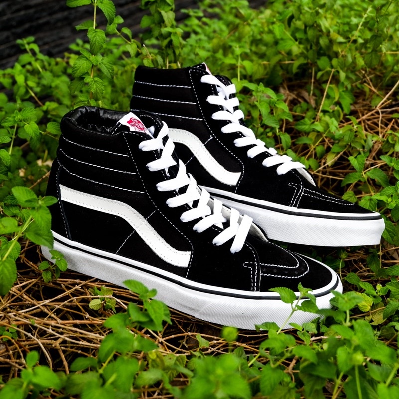 Jual (BNIB) Sepatu Vans Original 100% | Vans Sk8 Hi Black White ...