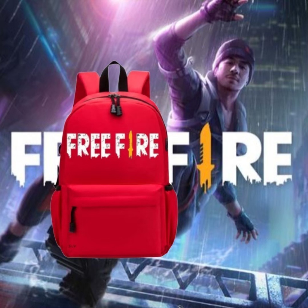 New tas backpack ransel sekolah anak Free Fire / ransel sekolah FF / tas punggung untuk hadiah anak / bisa COD