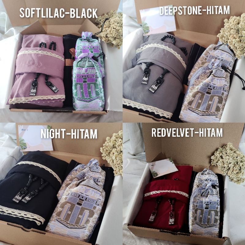 Hampers Lebaran Ramadhan Couple | Kado pernikahan | Wedding Gift | Hampers Couple| Hadiah Nikah | Giftbox Mukena Sarung Sajadah