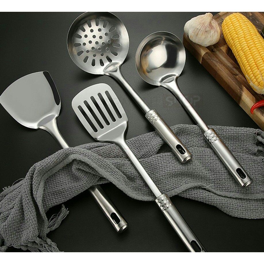 Spatula set 4 in 1 stainless / Spatula Alat Masak